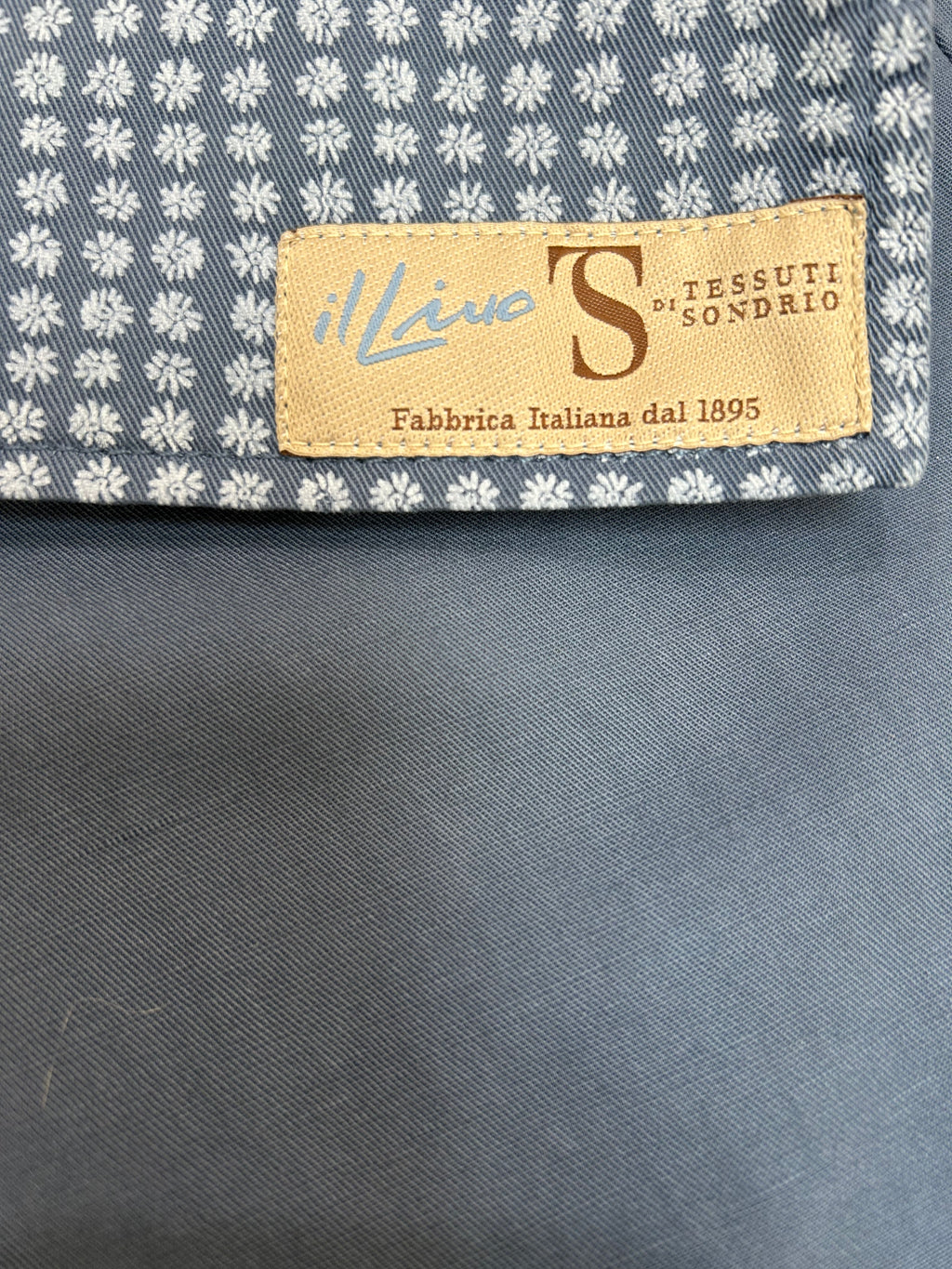 Forte Short Cotton/Linen/Spandex Grey Sky