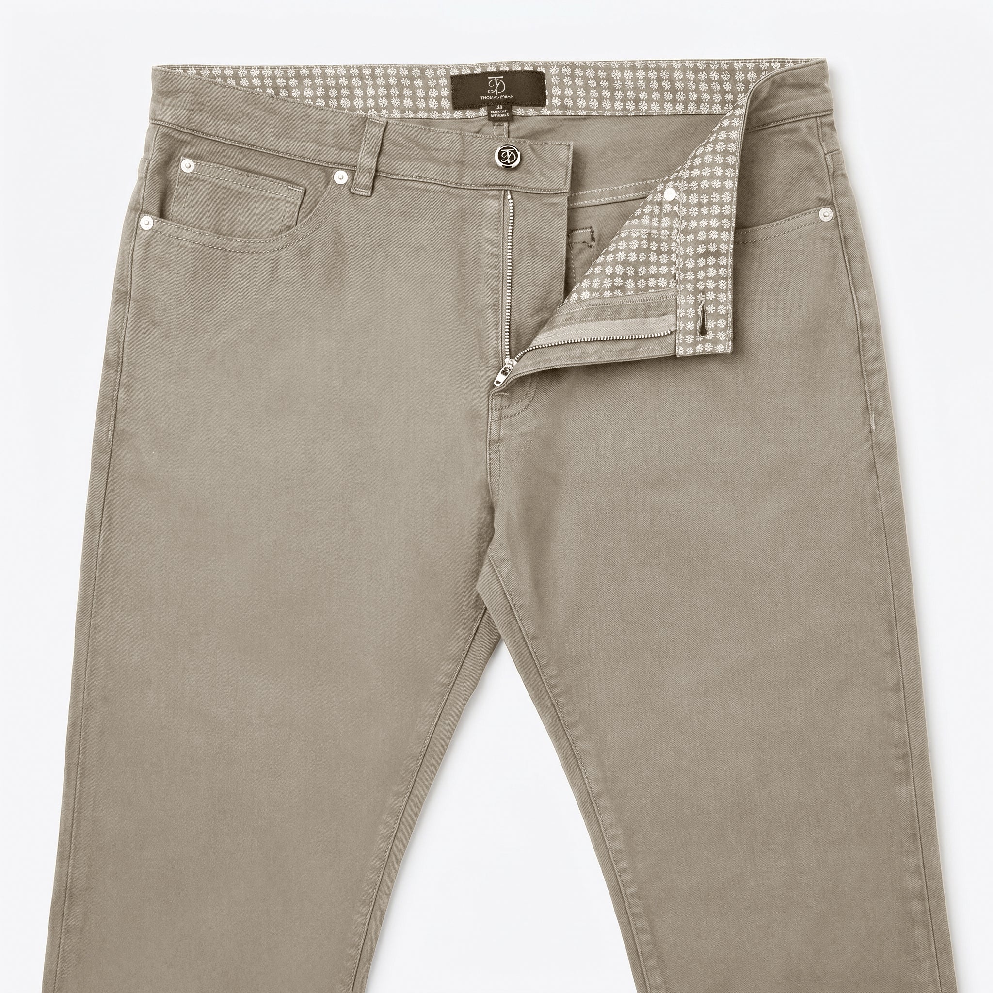 5 Pocket Pant Cotton Spandex - Khaki