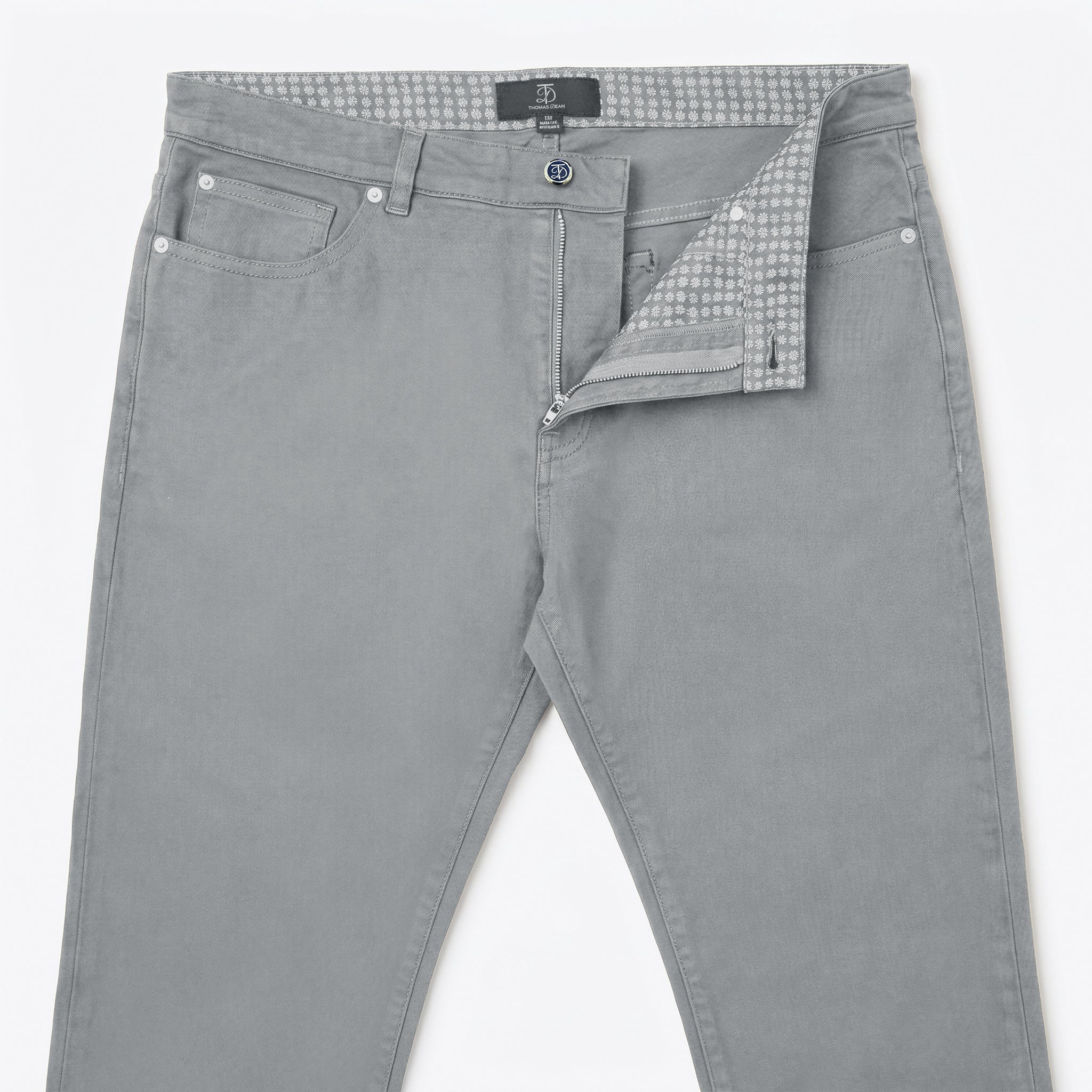 5 Pocket Pant Lyocell Cotton Spandex - Grey Sky