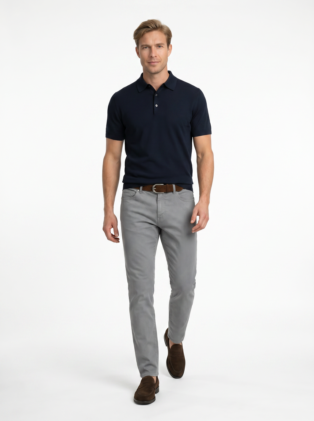 5 Pocket Pant Lyocell Cotton Spandex - Grey Sky
