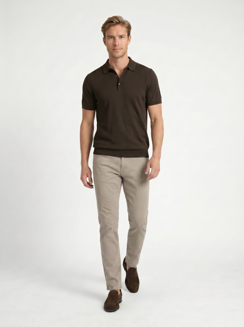 5 Pocket Pant Lyocell Cotton Spandex - Khaki