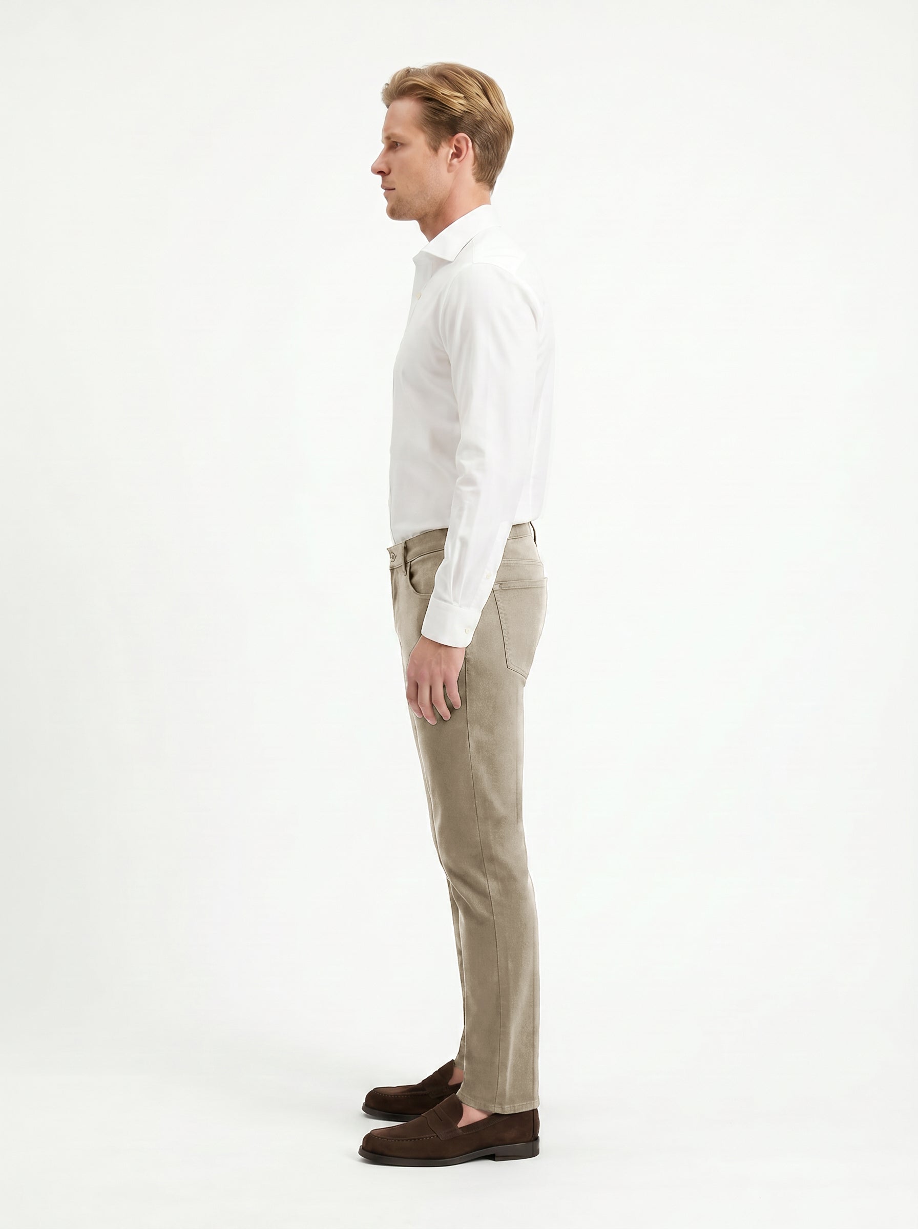 5 Pocket Pant Lyocell Cotton Spandex - Khaki