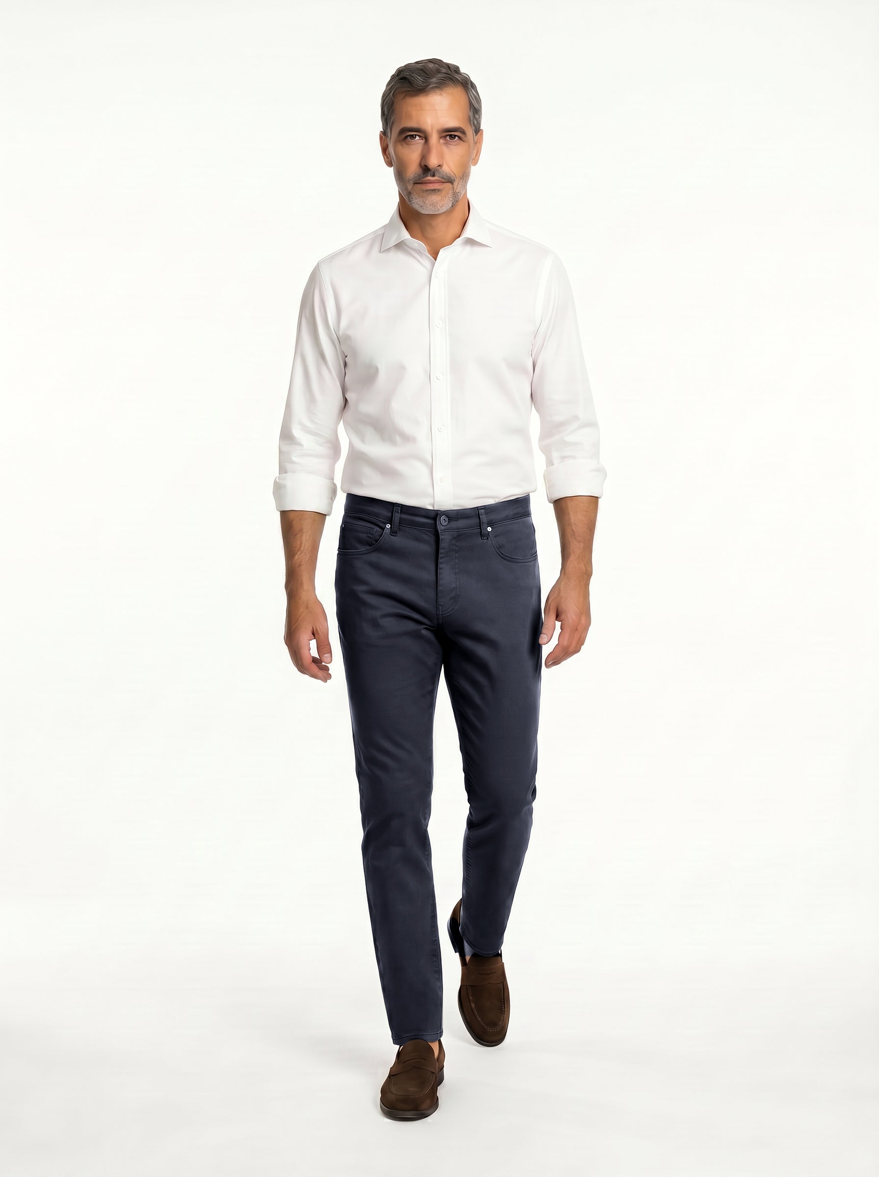 Milano 5 Pocket Pant Cotton Spandex - Dk Blue