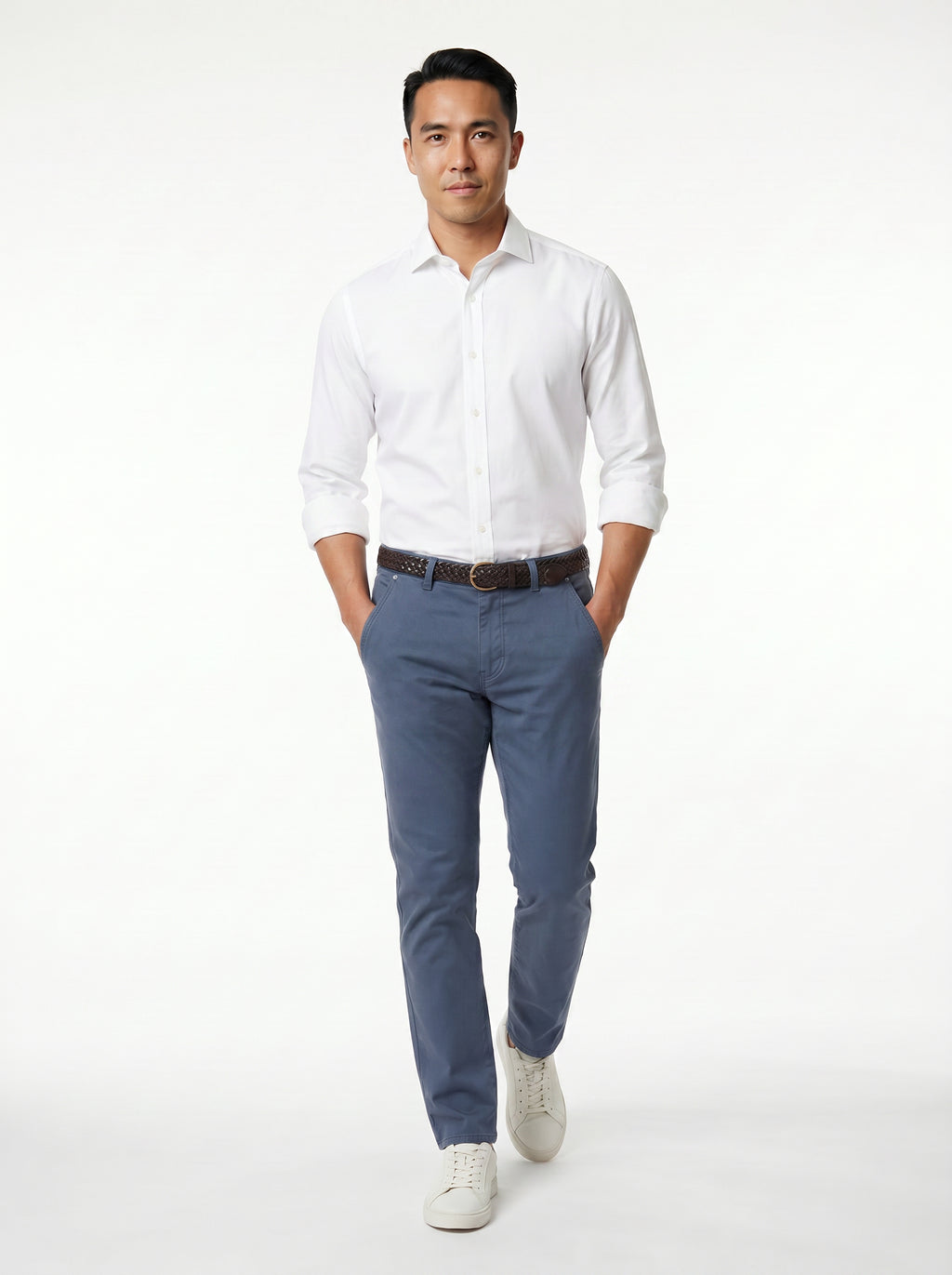 Hybrid Pant Lyocell Cotton Spandex - Blue Dust