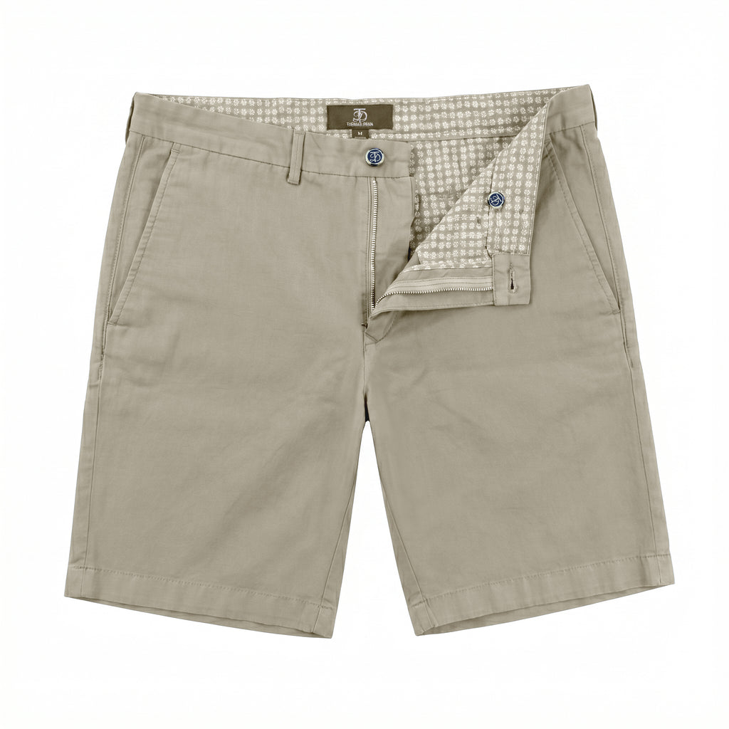 Forte Short Lyocell/Cotton/Spandex Khaki