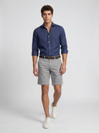 Forte Short Cotton/Linen/Spandex Grey Sky