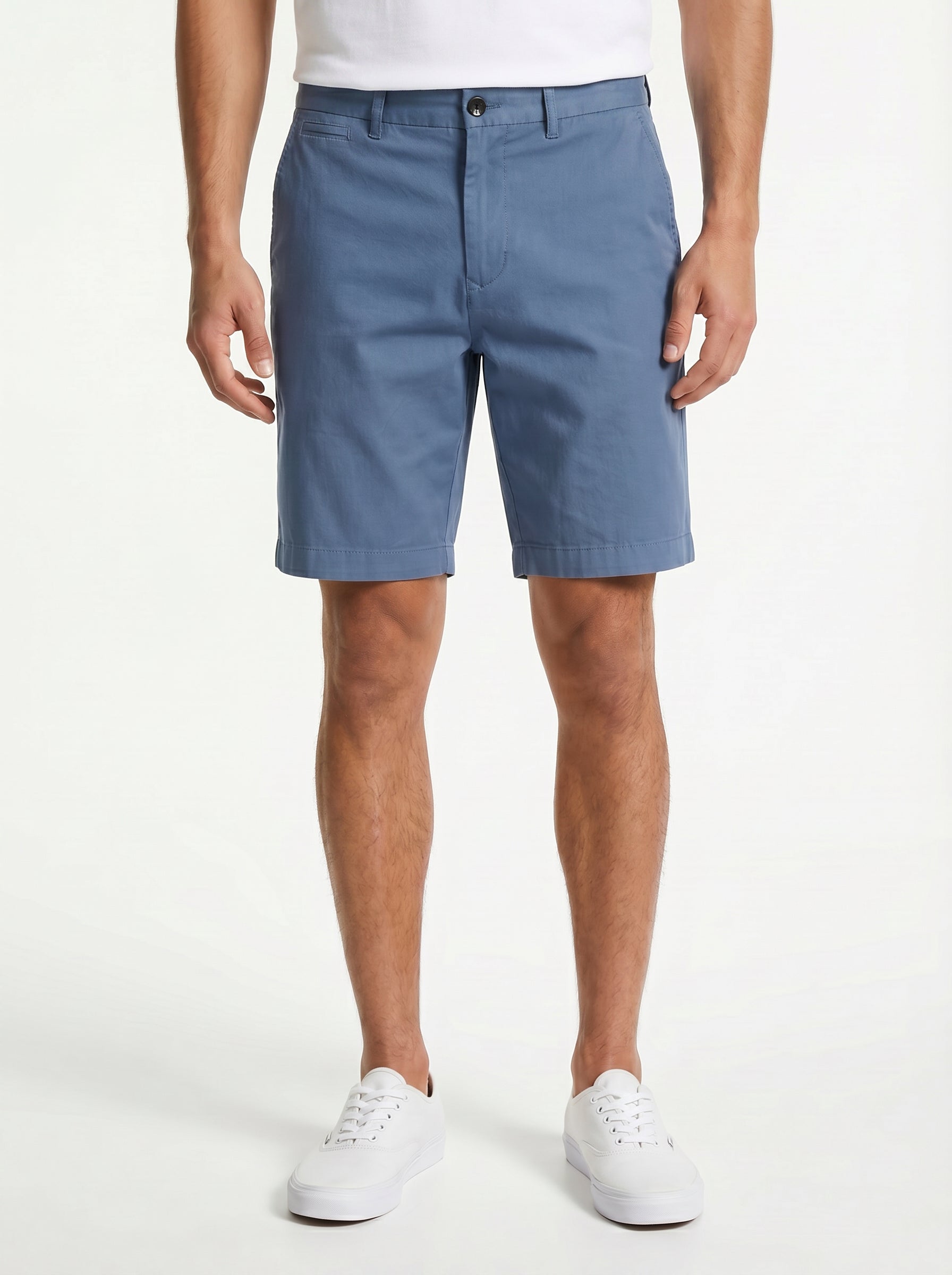 Forte Short Cotton/Linen/Spandex Blue Dust