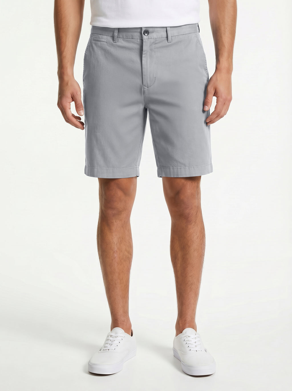Forte Short Cotton/Linen/Spandex Grey Sky
