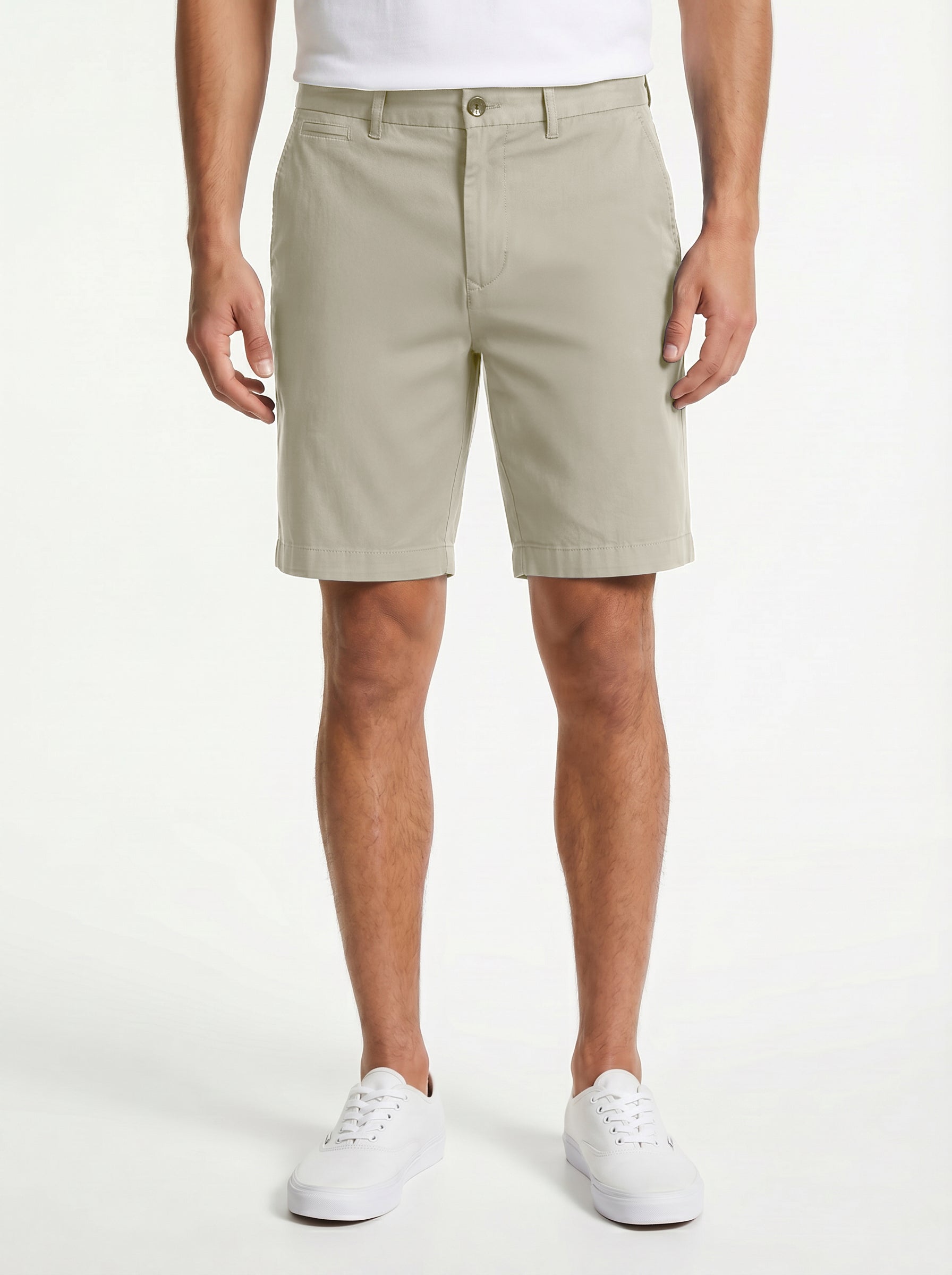 Forte Short Cotton/Linen/Spandex Khaki