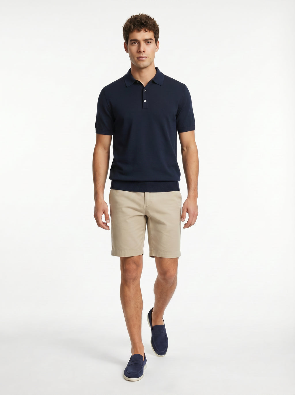 Forte Short Cotton/Linen/Spandex Khaki