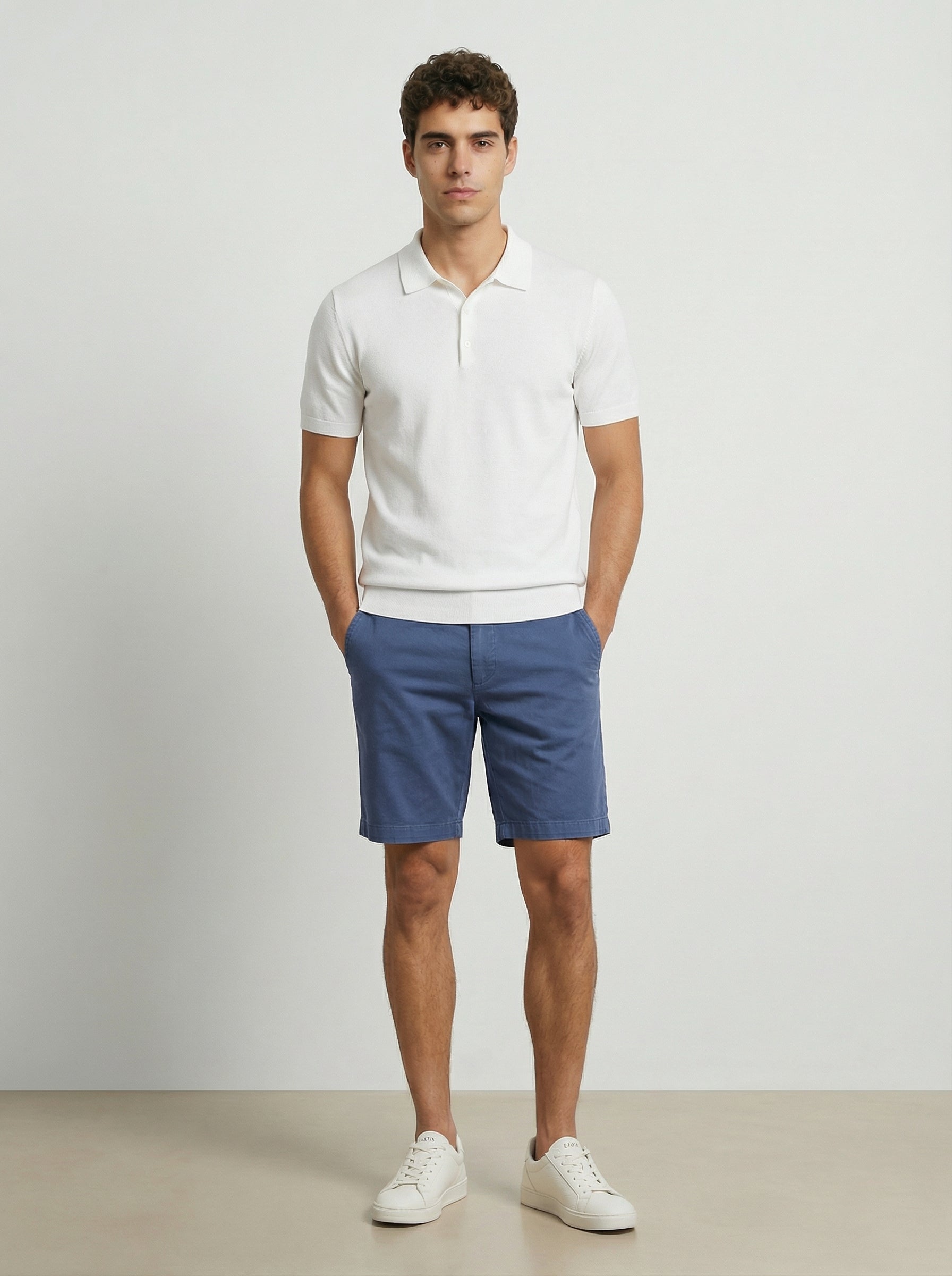 Forte Short Lyocell/Cotton/Spandex Blue Dust