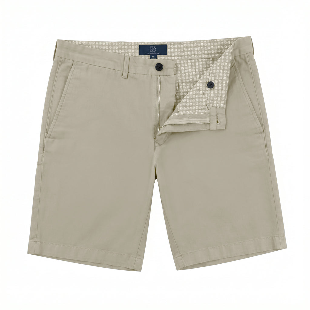 Forte Short Cotton/Linen/Spandex Khaki