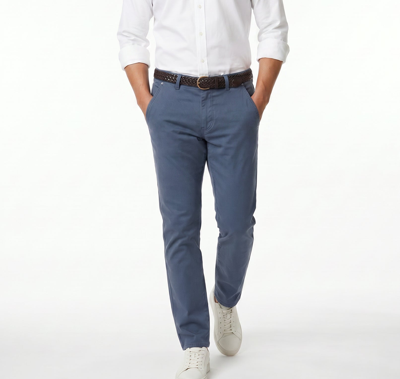 Hybrid Pant Lyocell Cotton Spandex - Blue Dust