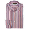 Big & Tall TD Collection Orange Multi Stripe Button Down Sport Shirt - Thomas Dean & Co