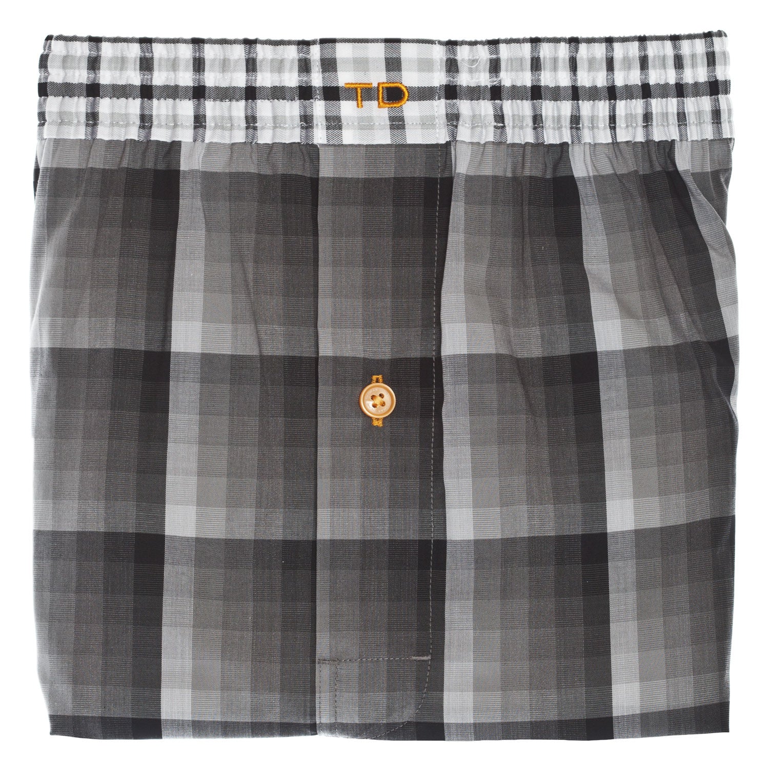 Black Check Boxer Short - Thomas Dean & Co