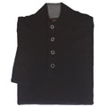 Black 1/4 Button Merino Wool Sweater - Thomas Dean & Co