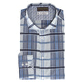 Blue Check Performance Sport Shirt - Thomas Dean & Co