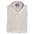 Light Grey Tonal Button Down Collar Sport Shirt - Thomas Dean & Co