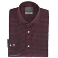 Dark Pink Plaid Button Down Sport Shirt - Thomas Dean & Co