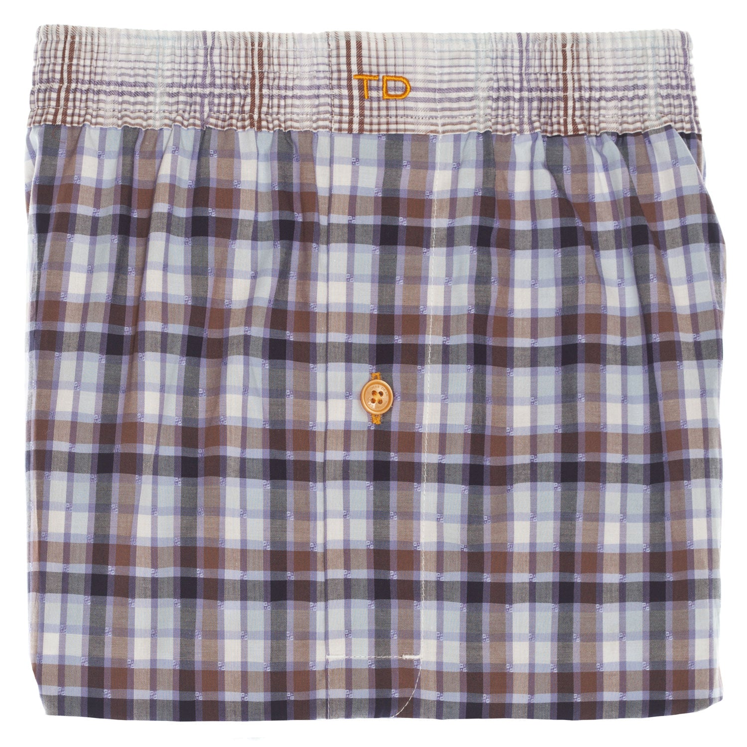 Purple Check Boxer Short - Thomas Dean & Co