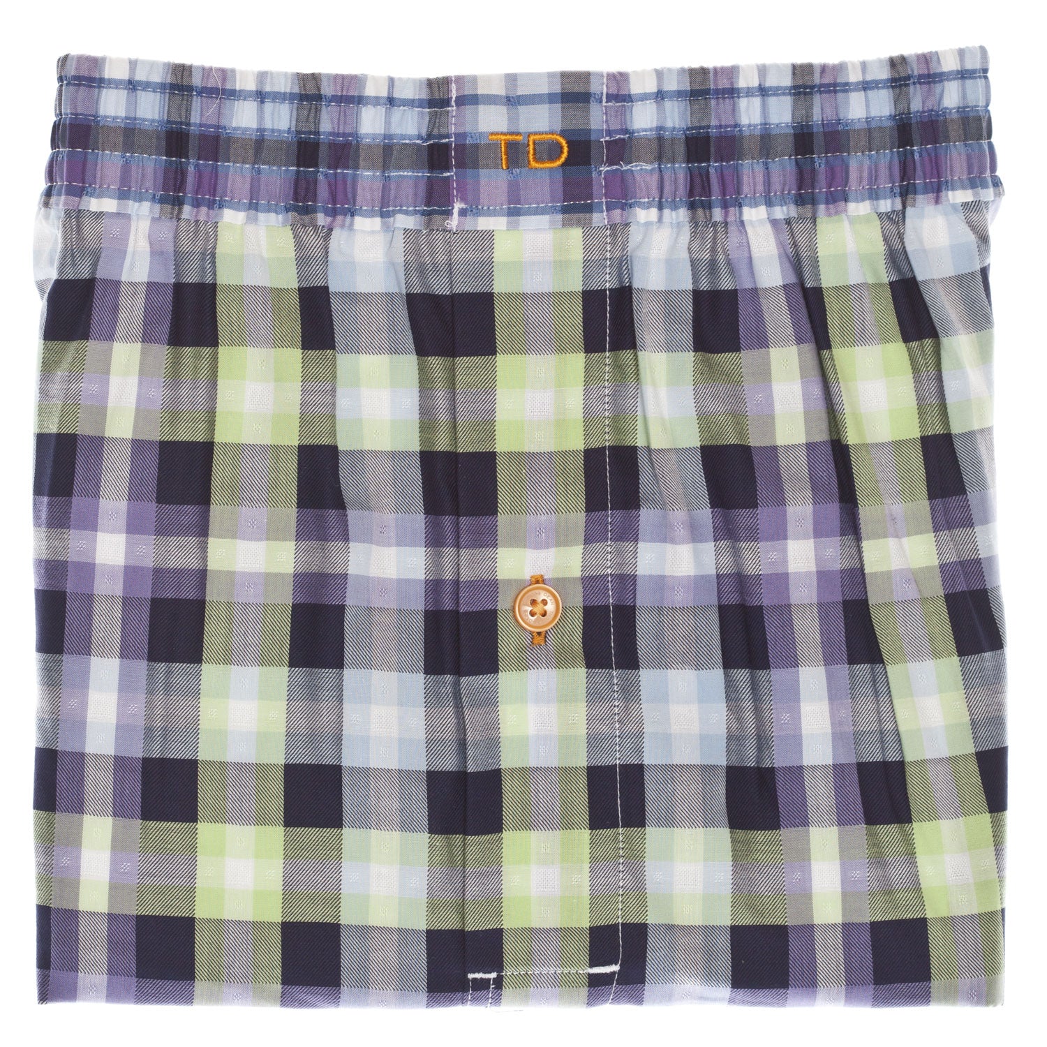Purple Check Boxer Short - Thomas Dean & Co