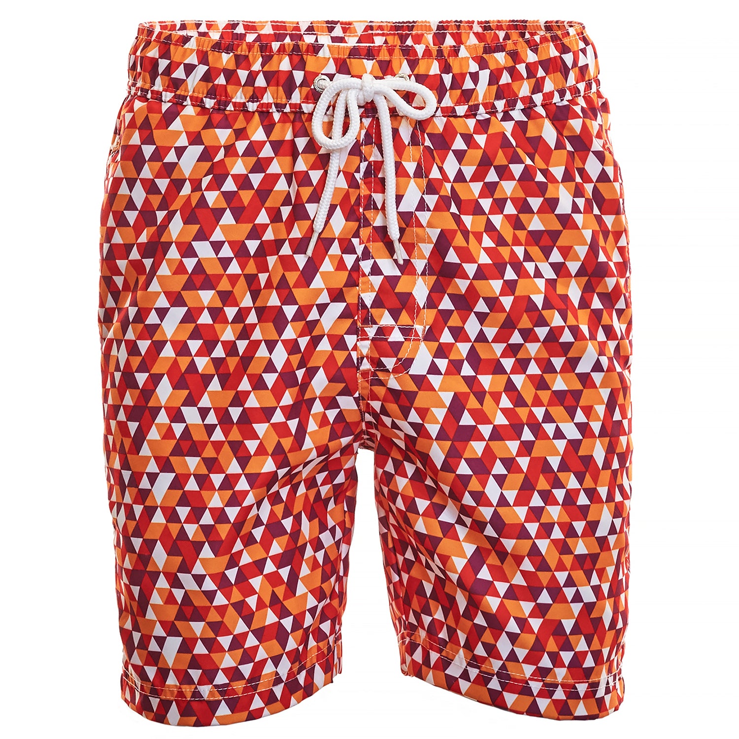Orange Geo Print Board Short - Thomas Dean & Co